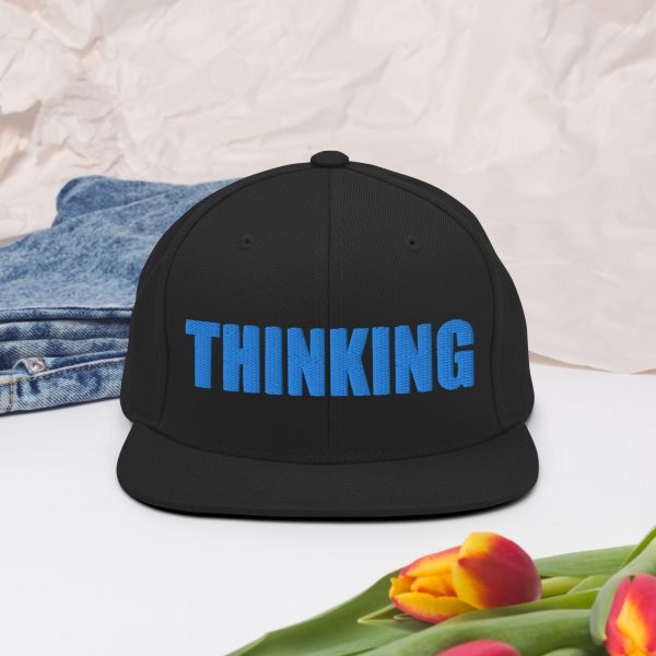Thinking Cap Snapback Hat - Image 3
