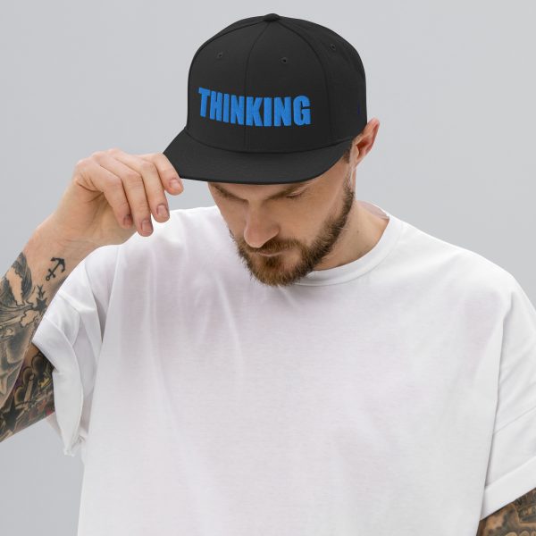 Thinking Cap Snapback Hat - Image 2